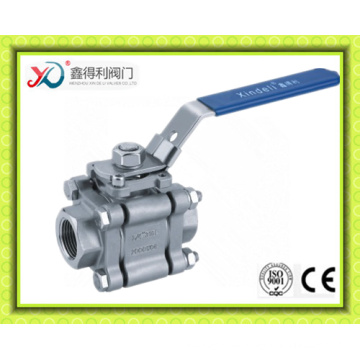 3-PC Full Opening Female Threaded Ball Valve with Ce Certificate